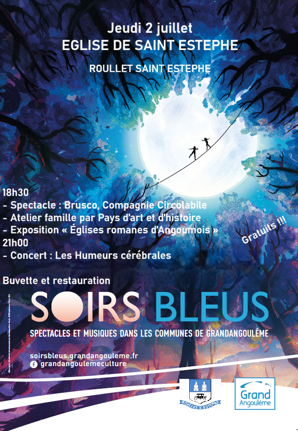 Affiche soirs bleus 2026 – Roullet